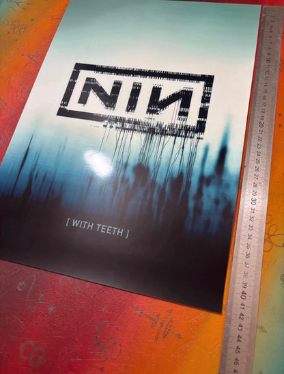 NINE INCH NAILS - WITH TEETH - Symbios Design Rare Glossy Poster Print