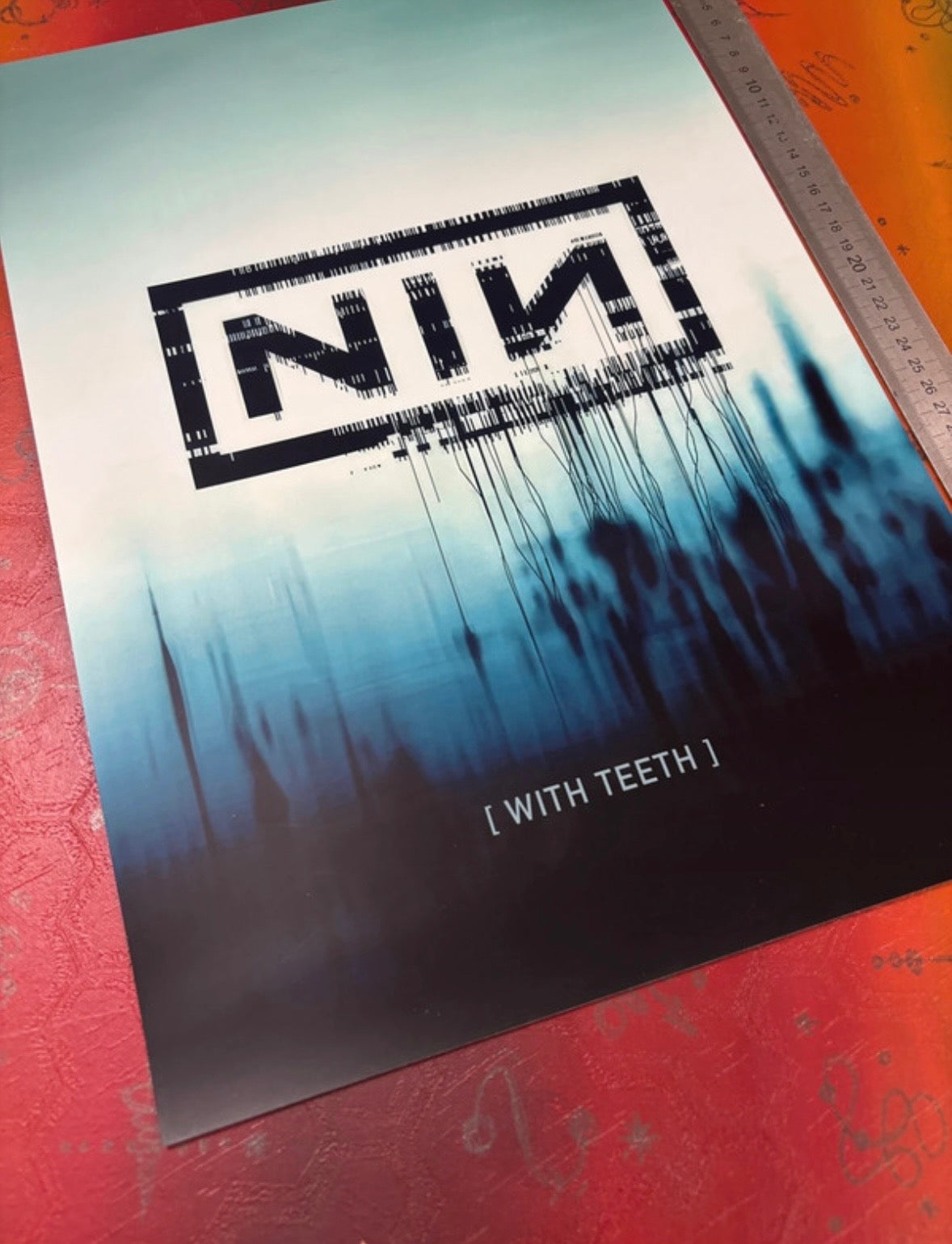 NINE INCH NAILS - WITH TEETH - Symbios Design Rare Glossy Poster Print