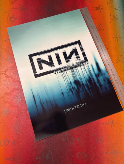 NINE INCH NAILS - WITH TEETH - Symbios Design Rare Glossy Poster Print