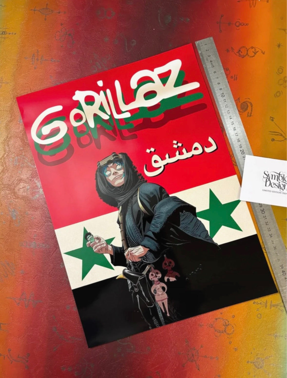 GORILLAZ - DAMASCUS - Symbios Design Rare Glossy Poster Print