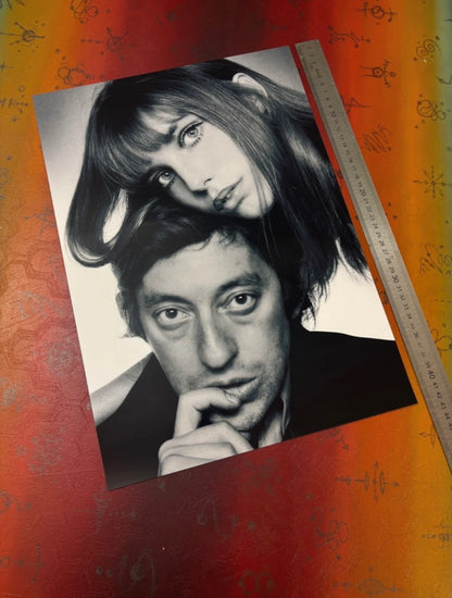 GAINSBOURG & BIRKIN - Symbios Design Rare Glossy Poster Print
