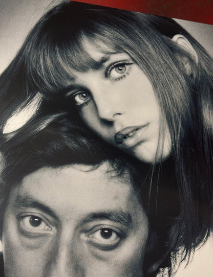 GAINSBOURG & BIRKIN - Symbios Design Rare Glossy Poster Print