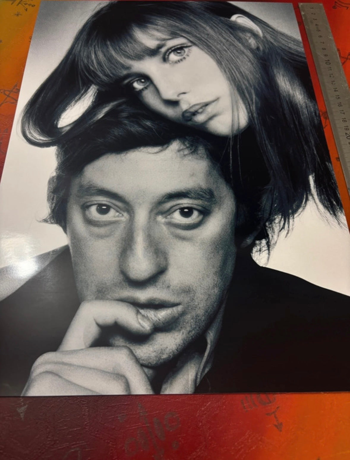 GAINSBOURG & BIRKIN - Symbios Design Rare Glossy Poster Print