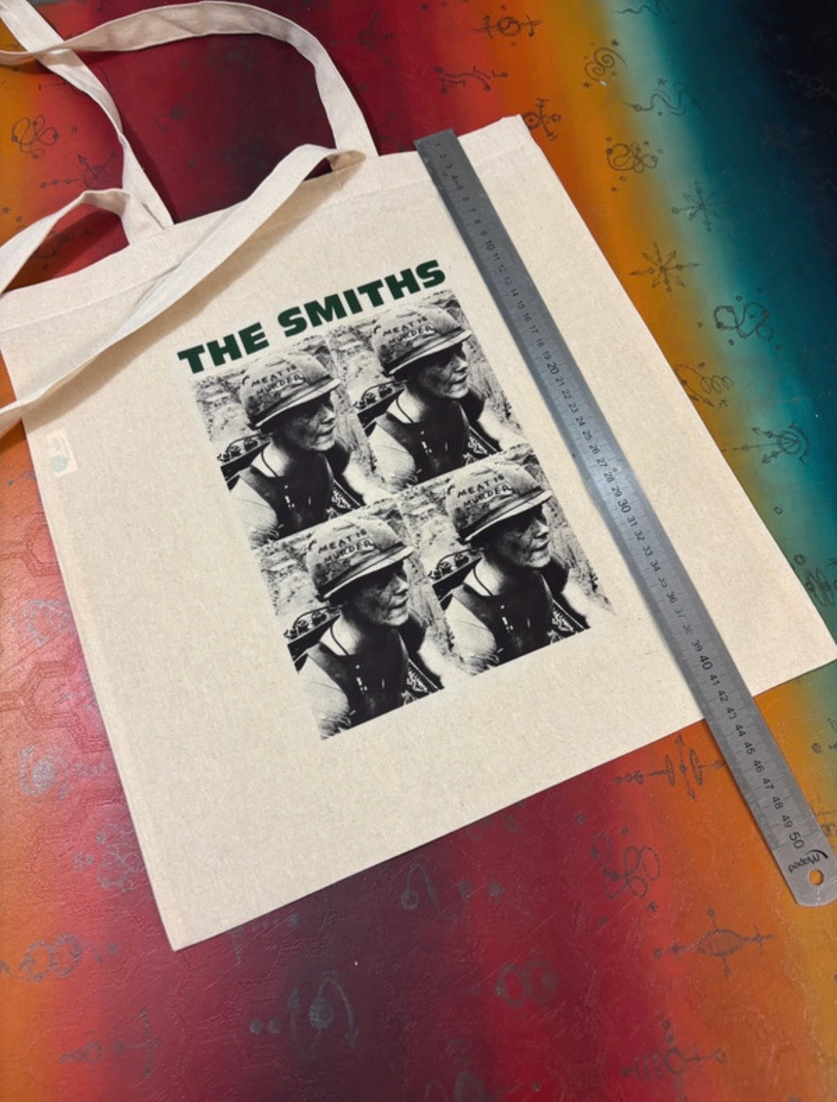 THE SMITHS - MEAT IS MURDER  - Symbios Design Tote Bag