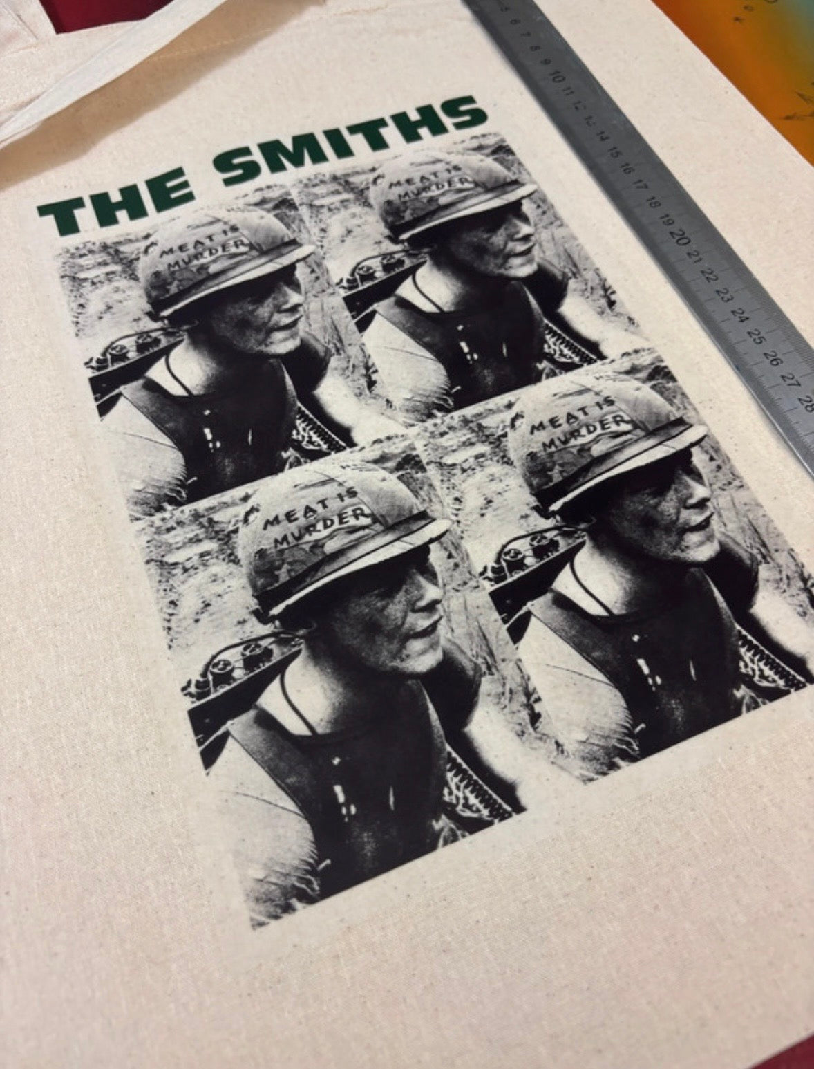 THE SMITHS - MEAT IS MURDER  - Symbios Design Tote Bag