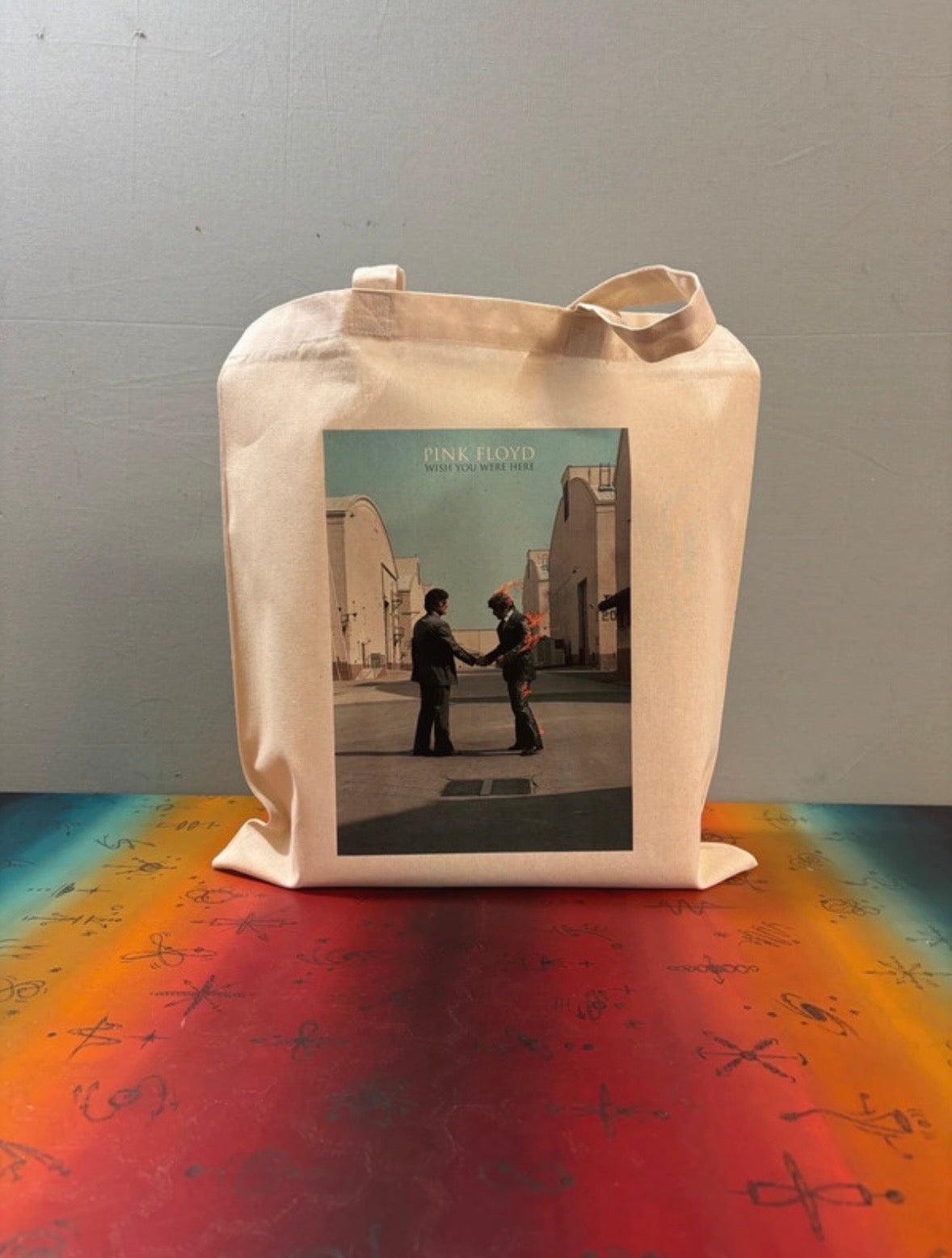 PINK FLOYD - WISH YOU WERE HERE  - Symbios Design Tote Bag