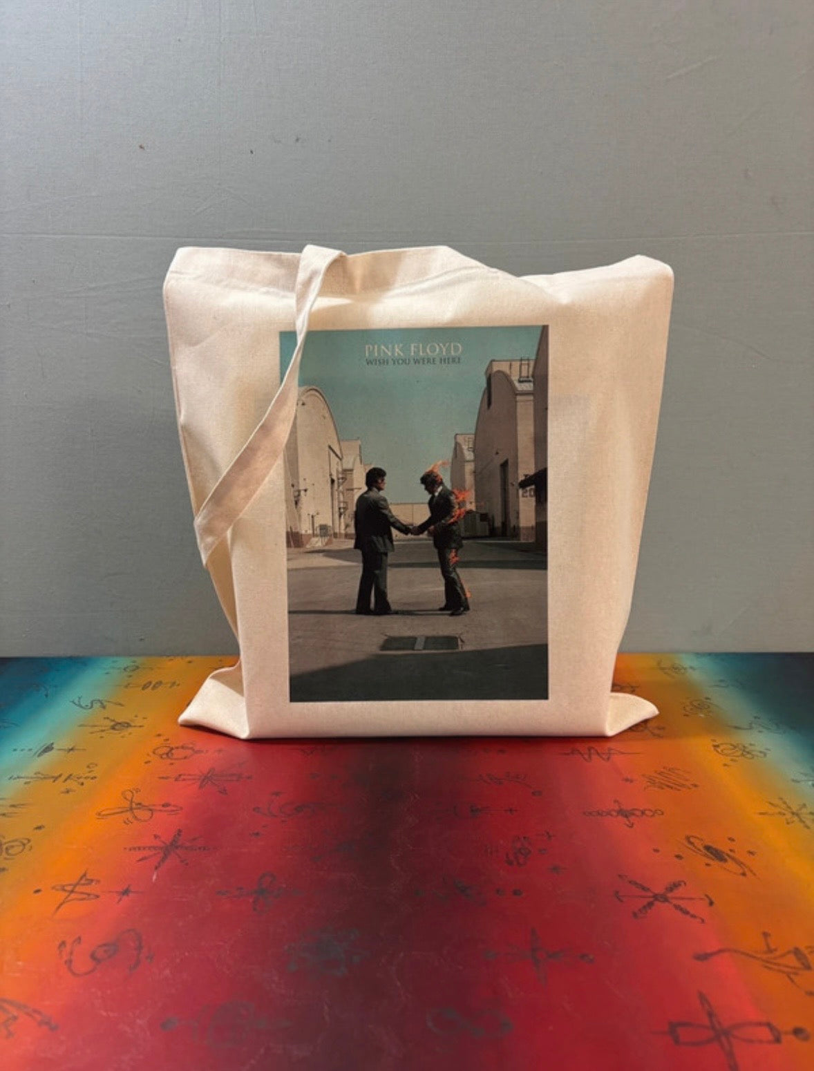 PINK FLOYD - WISH YOU WERE HERE  - Symbios Design Tote Bag