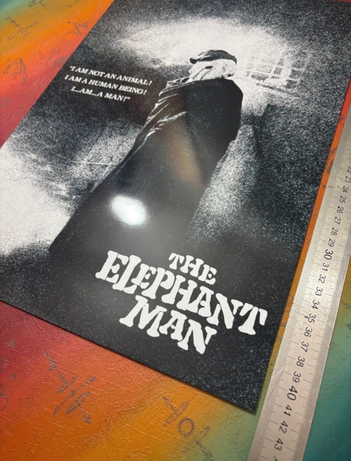 DAVID LYNCH - ELEPHANT MAN - Symbios Design Rare Glossy Poster Print