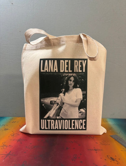 LANA DEL REY - ULTRAVIOLENCE  - Symbios Design Tote Bag