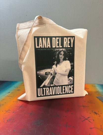 LANA DEL REY - ULTRAVIOLENCE  - Symbios Design Tote Bag