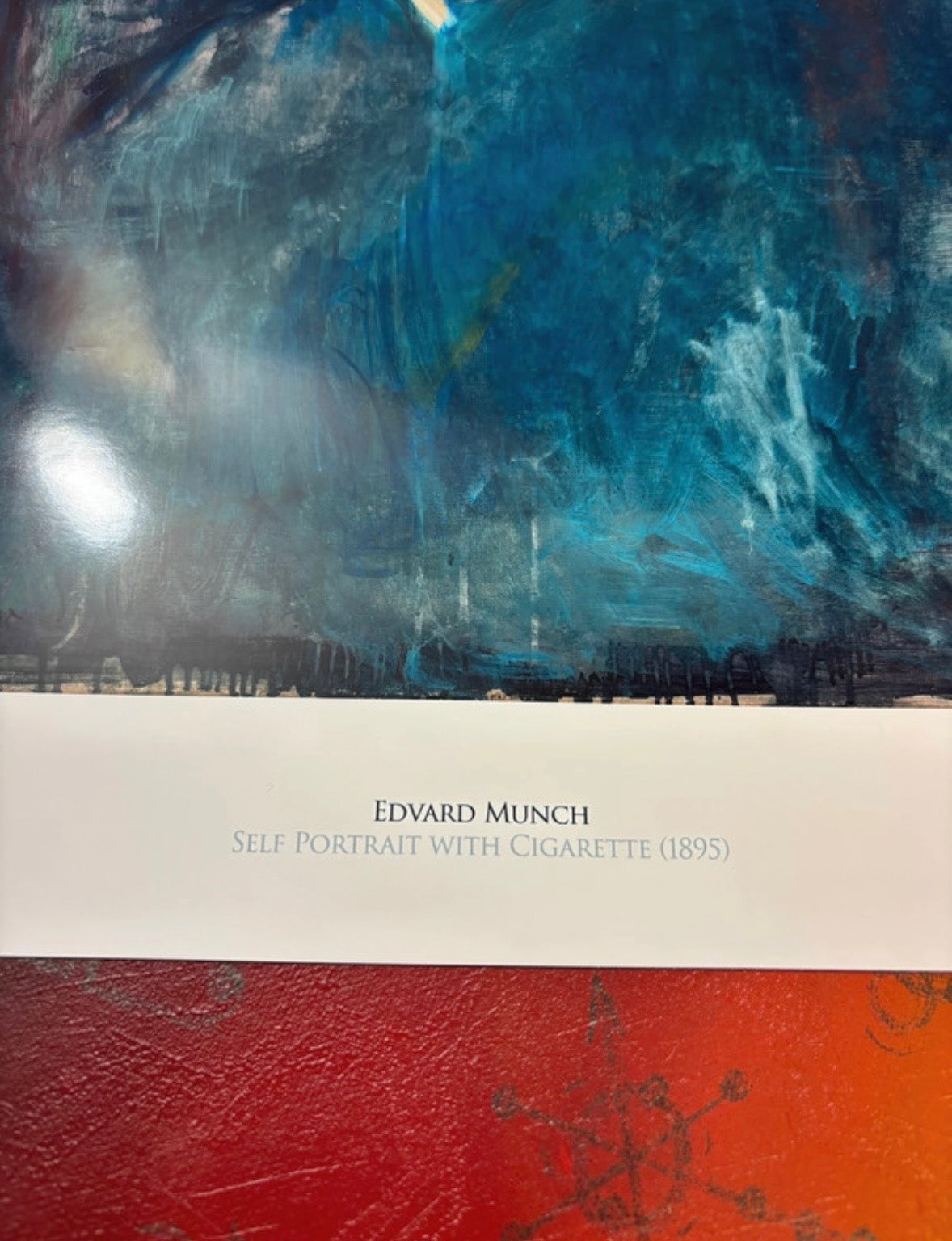 EDVARD MUNCH - SELF PORTRAIT - Symbios Design Rare Glossy Poster Print