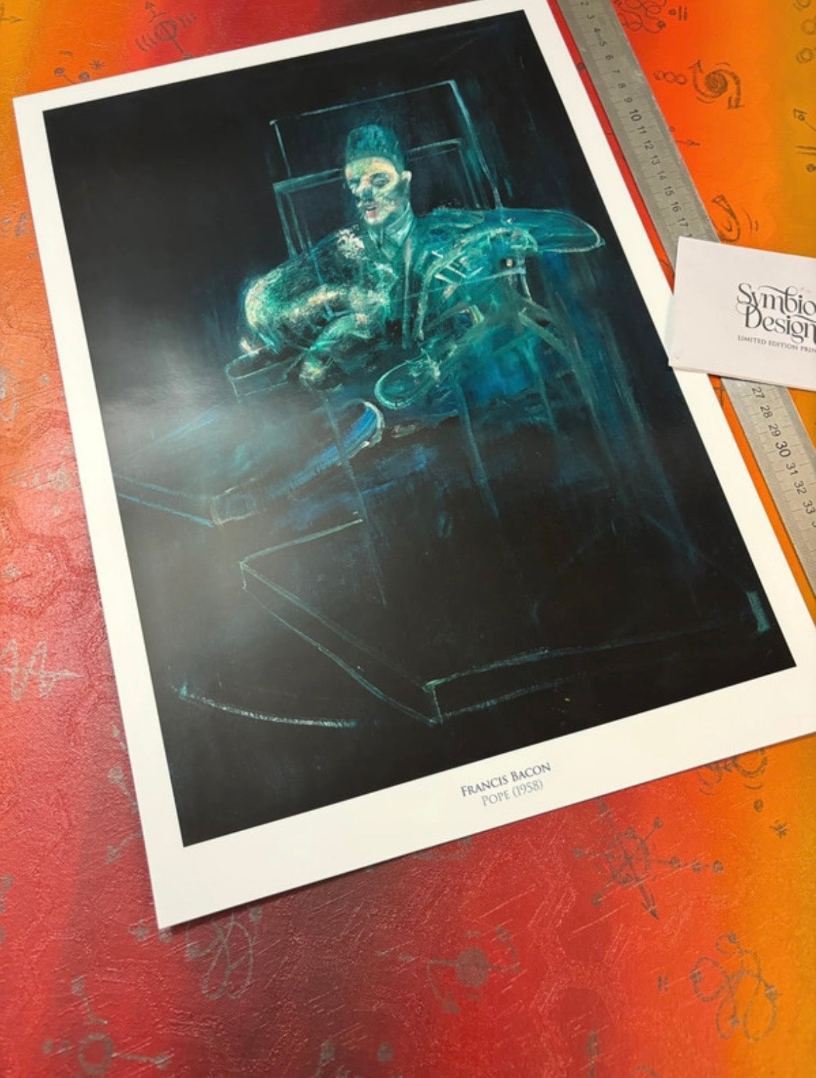 FRANCIS BACON - POPE (1958) - Symbios Design Rare Glossy Poster Print