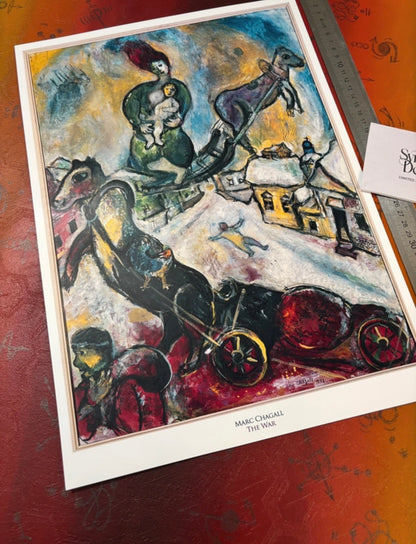 MARC CHAGALL - THE WAR - Symbios Design Rare Glossy Poster Print