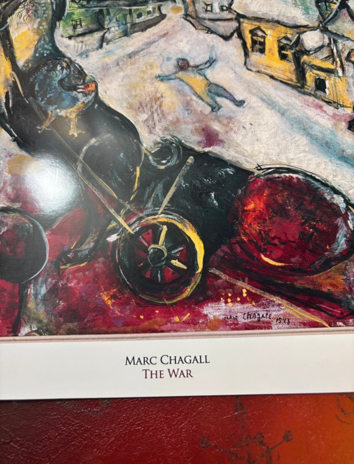MARC CHAGALL - THE WAR - Symbios Design Rare Glossy Poster Print