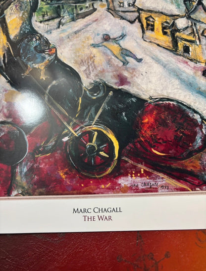 MARC CHAGALL - THE WAR - Symbios Design Rare Glossy Poster Print