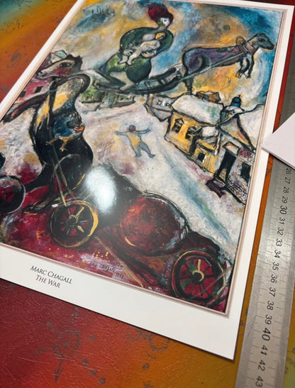 MARC CHAGALL - THE WAR - Symbios Design Rare Glossy Poster Print