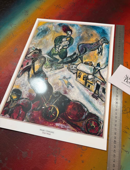MARC CHAGALL - THE WAR - Symbios Design Rare Glossy Poster Print