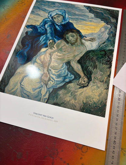 VINCENT VAN GOGH - PIETA - Symbios Design Rare Glossy Poster Print