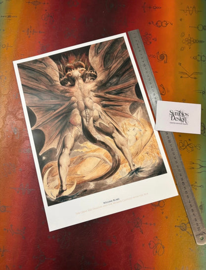 WILLIAM BLAKE - THE GREAT RED DRAGON... - Symbios Design Rare Glossy Poster Print