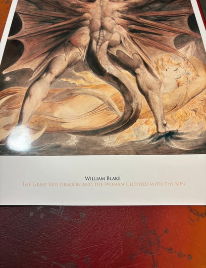 WILLIAM BLAKE - THE GREAT RED DRAGON... - Symbios Design Rare Glossy Poster Print