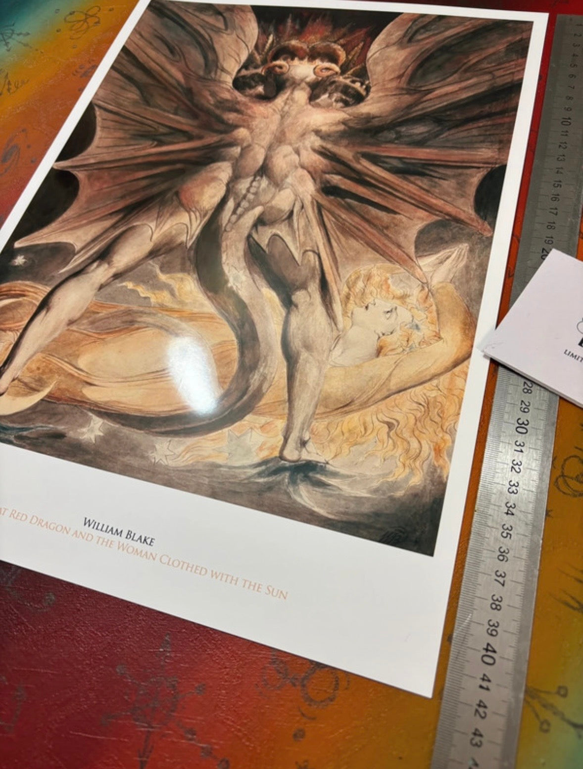 WILLIAM BLAKE - THE GREAT RED DRAGON... - Symbios Design Rare Glossy Poster Print