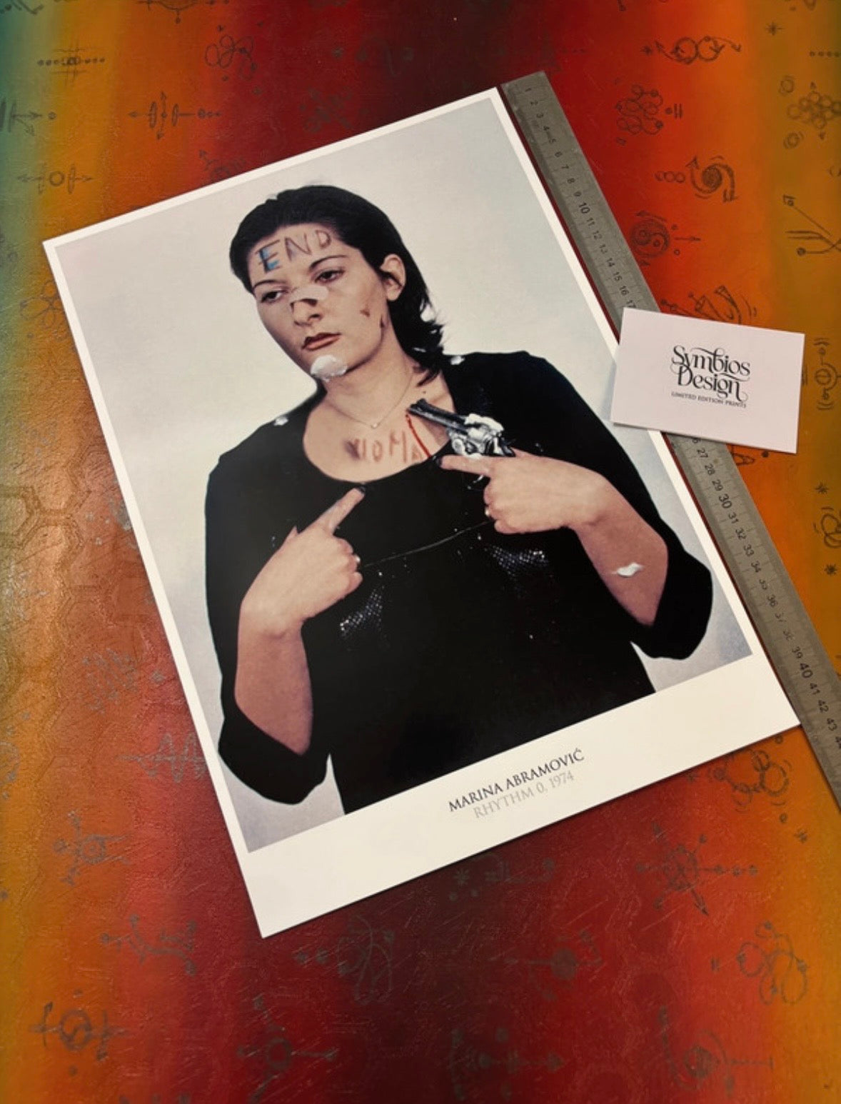 MARINA ABRAMOVIC - RHYTHM 0 - Symbios Design Rare Glossy Poster Print