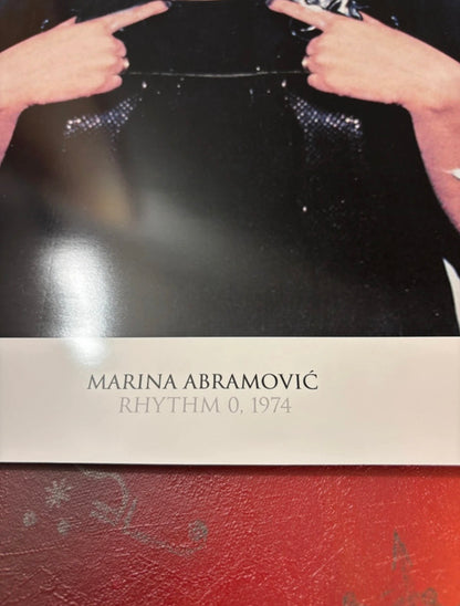 MARINA ABRAMOVIC - RHYTHM 0 - Symbios Design Rare Glossy Poster Print