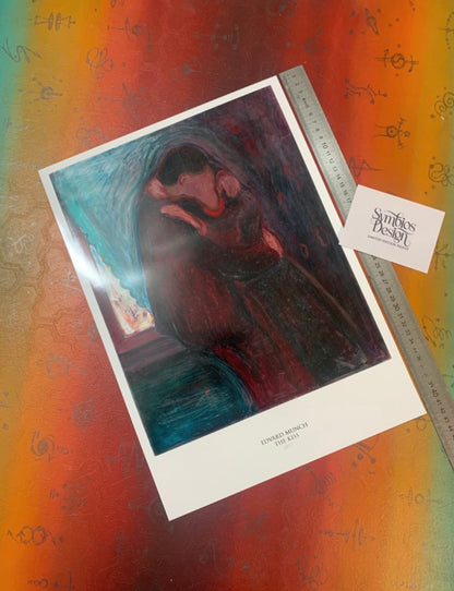 EDVARD MUNCH - THE KISS -  Symbios Design Rare Glossy Poster Print