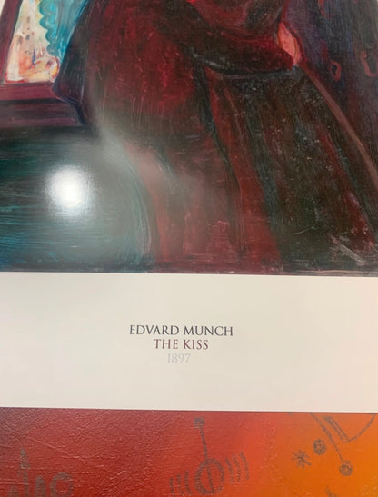 EDVARD MUNCH - THE KISS -  Symbios Design Rare Glossy Poster Print