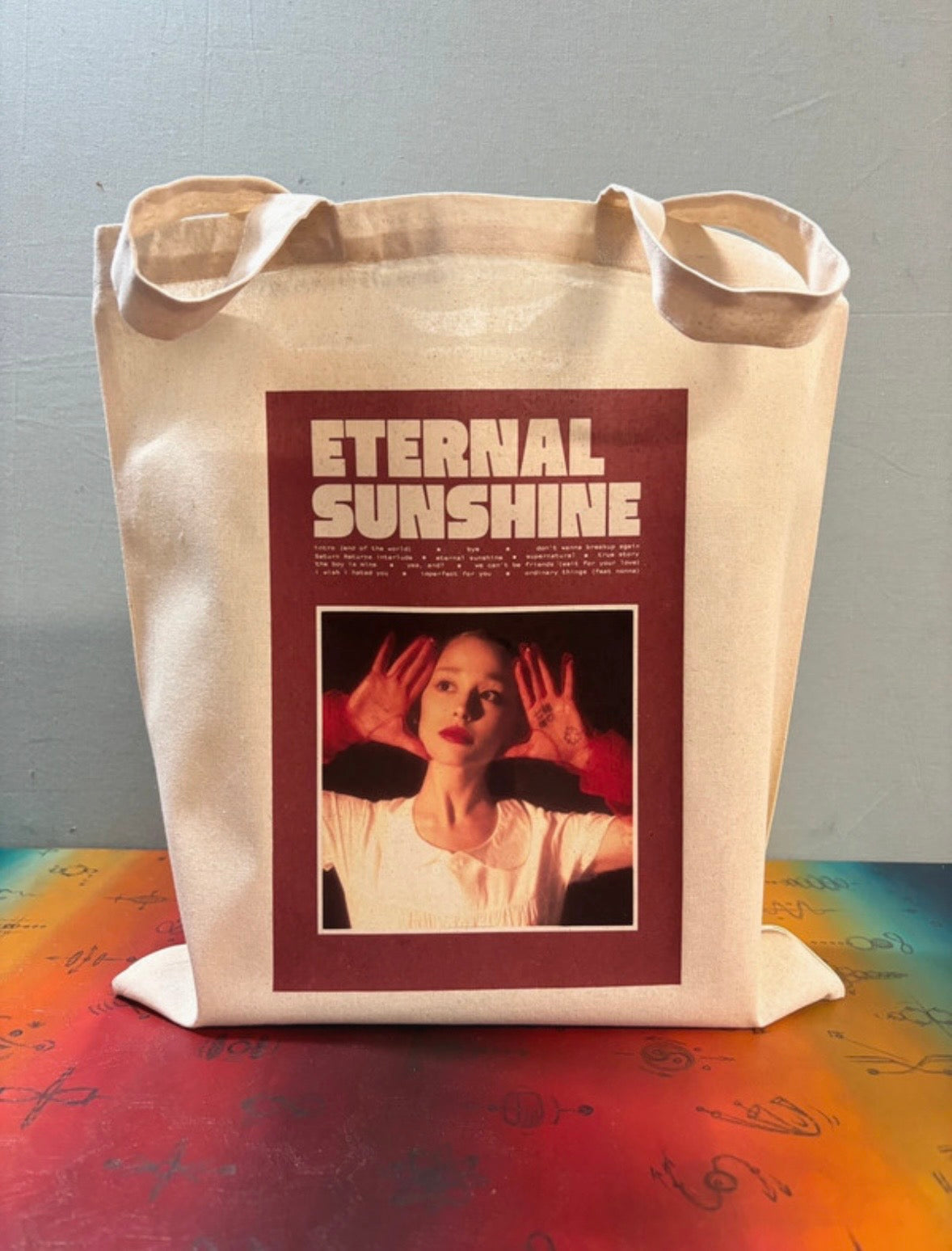 ARIANA GRANDE - ETERNAL SUNSHINE  - Symbios Design Tote Bag