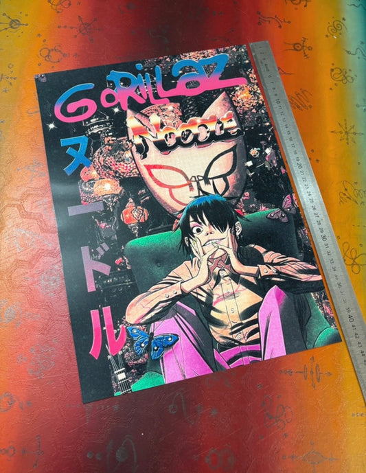 GORILLAZ - NOODLE  - Symbios Design Rare Glossy Poster Print