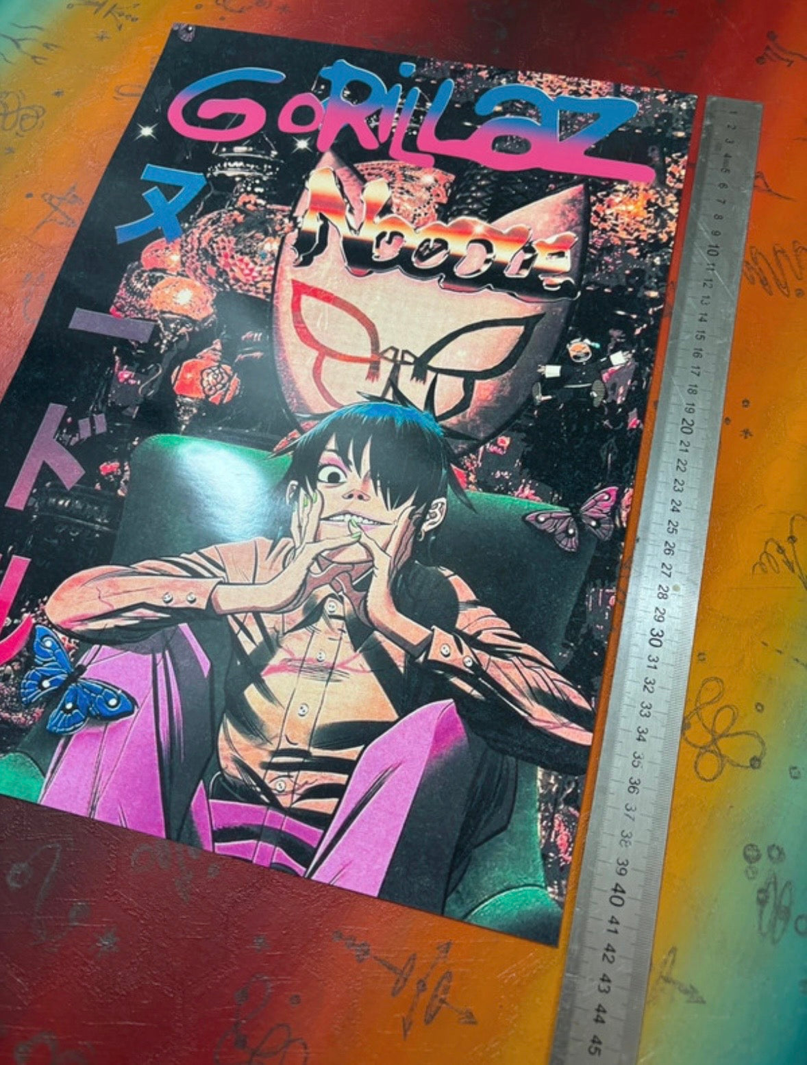 GORILLAZ - NOODLE  - Symbios Design Rare Glossy Poster Print