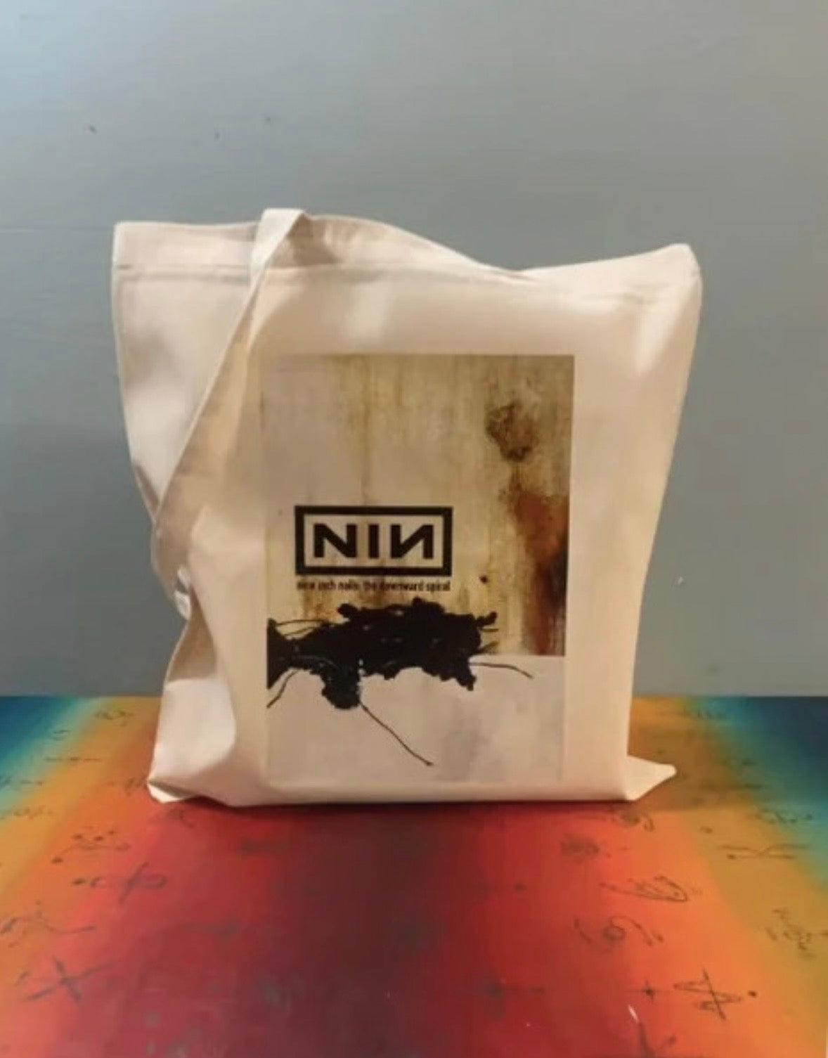 NINE INCH NAILS - THE DOWNWARD SPIRAL - Symbios Design Tote Bag