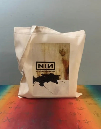NINE INCH NAILS - THE DOWNWARD SPIRAL - Symbios Design Tote Bag