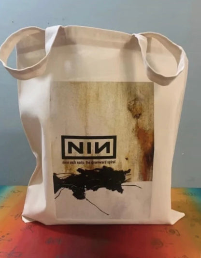 NINE INCH NAILS - THE DOWNWARD SPIRAL - Symbios Design Tote Bag