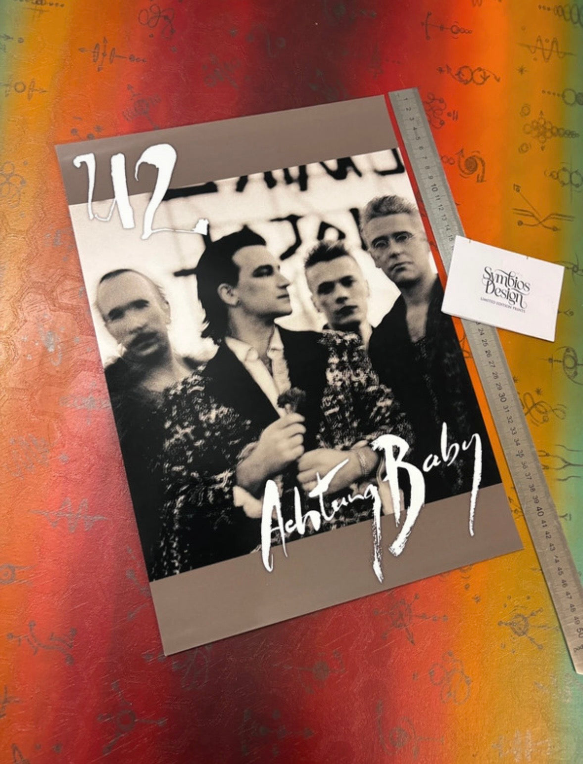 U2 - ACHTUNG BABY - Symbios Design Rare Glossy Poster Print