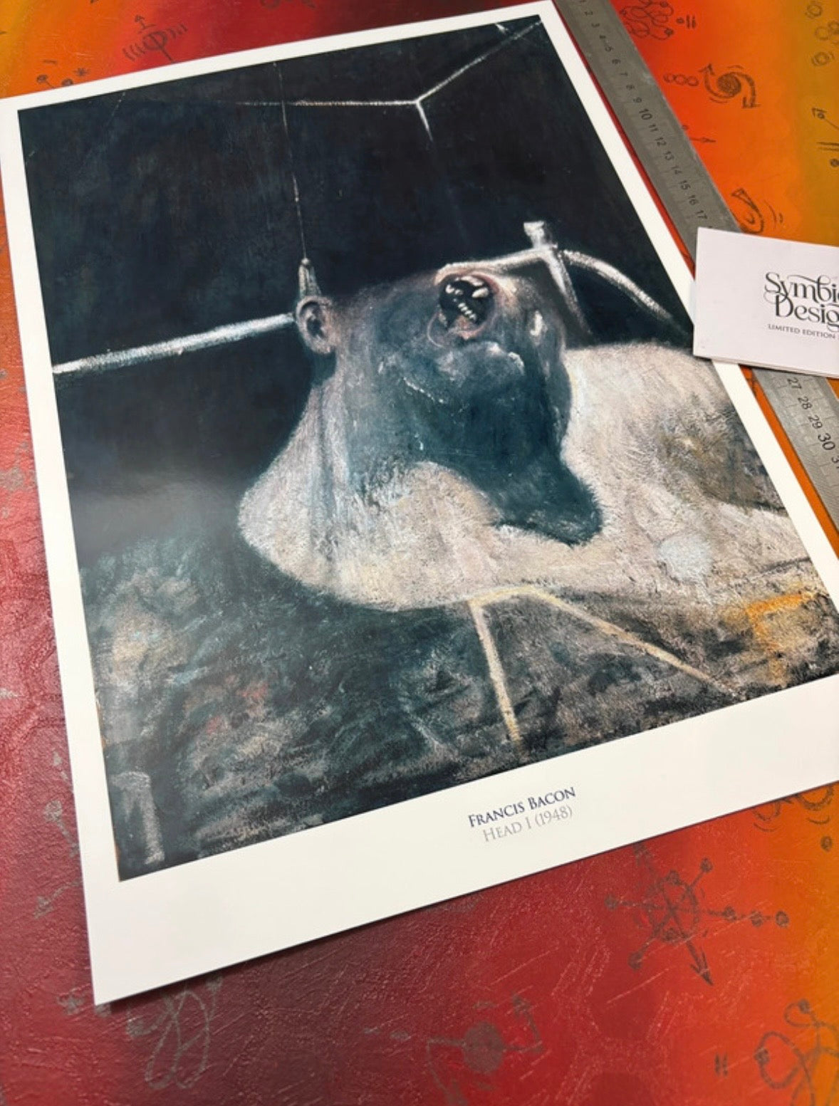 FRANCIS BACON - HEAD - Symbios Design Rare Glossy Poster Print