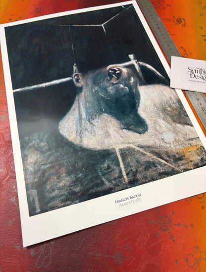 FRANCIS BACON - HEAD - Symbios Design Rare Glossy Poster Print