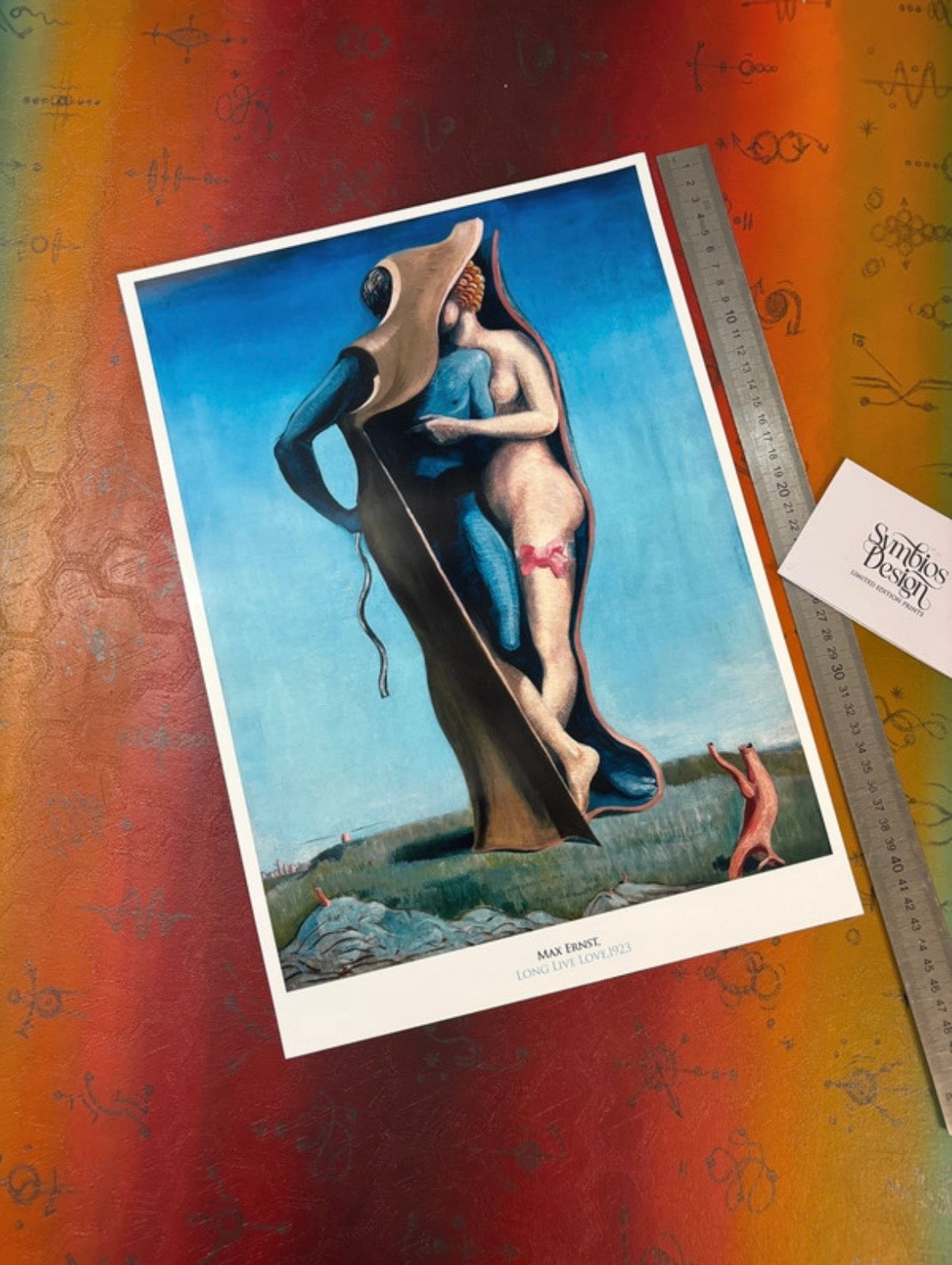 MAX ERNST - LONG LIVE LOVE - Symbios Design Rare Glossy Poster Print