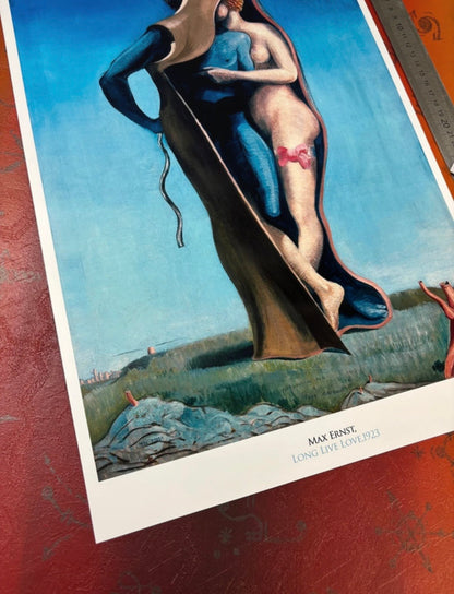 MAX ERNST - LONG LIVE LOVE - Symbios Design Rare Glossy Poster Print