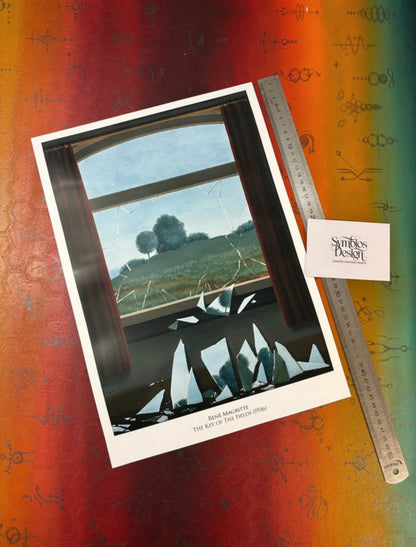 MAGRITTE - THE KEY OF FIELDS - Symbios Design Rare Glossy Poster Print