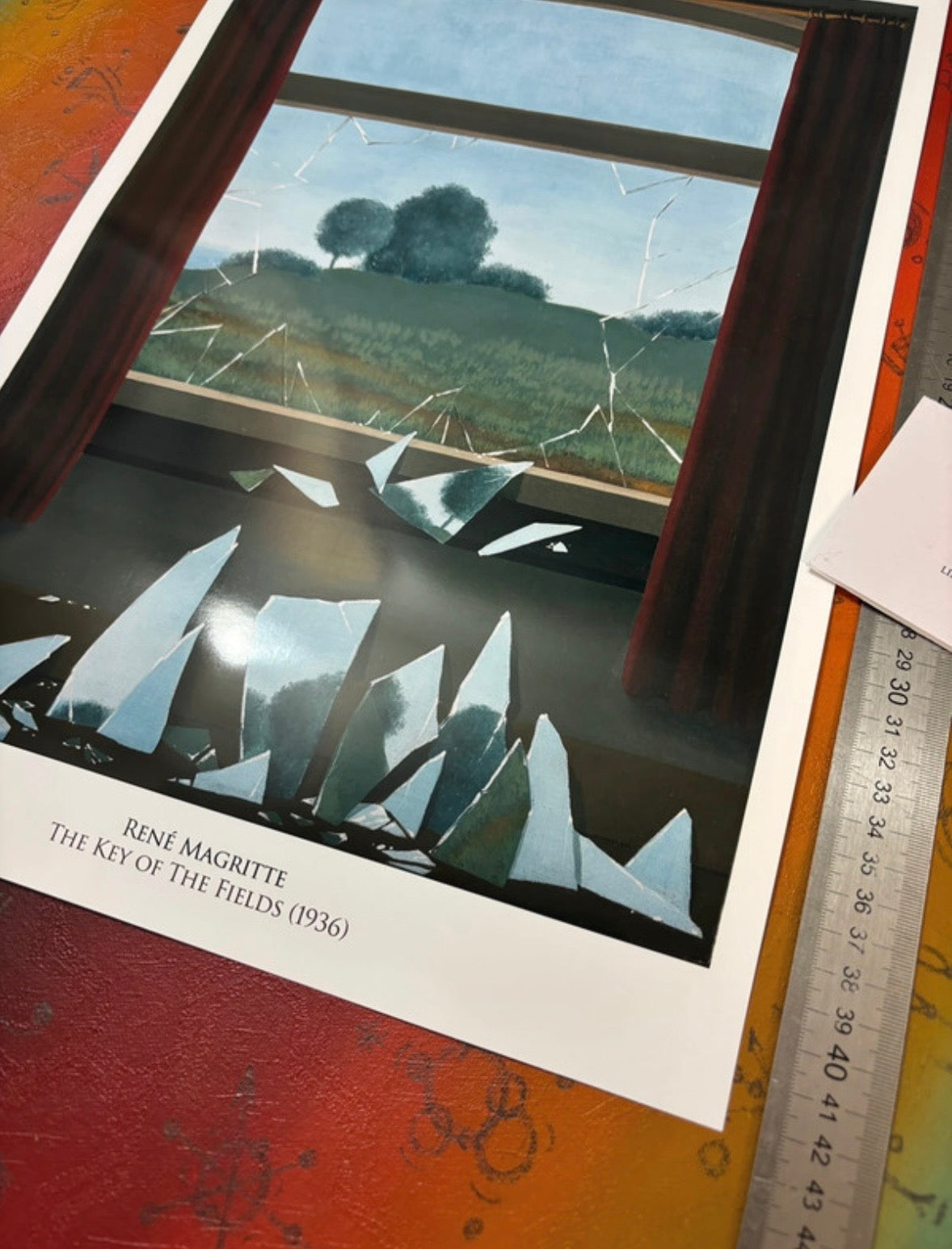MAGRITTE - THE KEY OF FIELDS - Symbios Design Rare Glossy Poster Print