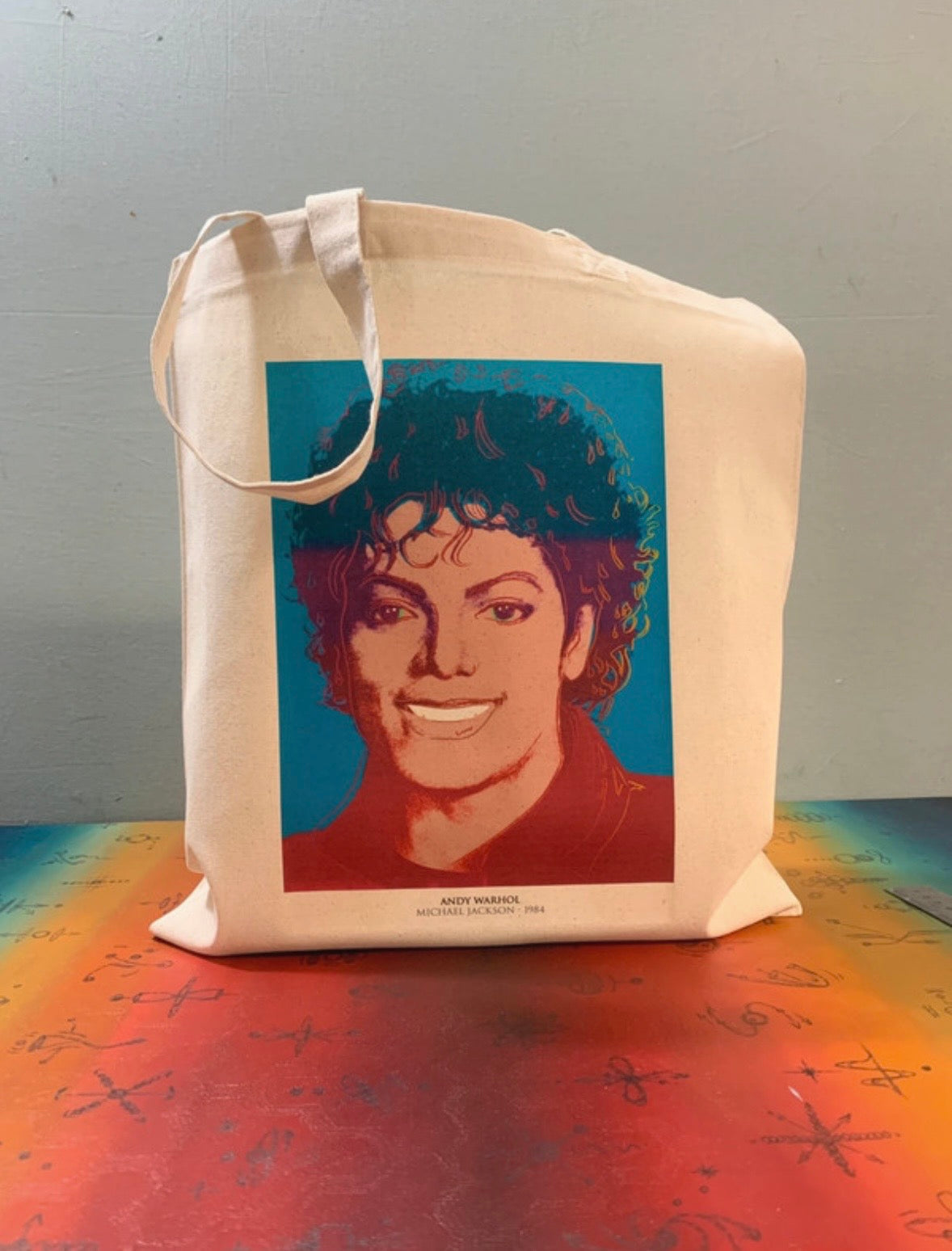 MICHAEL JACKSON - ANDY WARHOL - Symbios Design Tote Bag