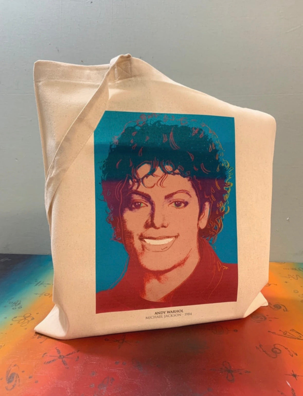 MICHAEL JACKSON - ANDY WARHOL - Symbios Design Tote Bag