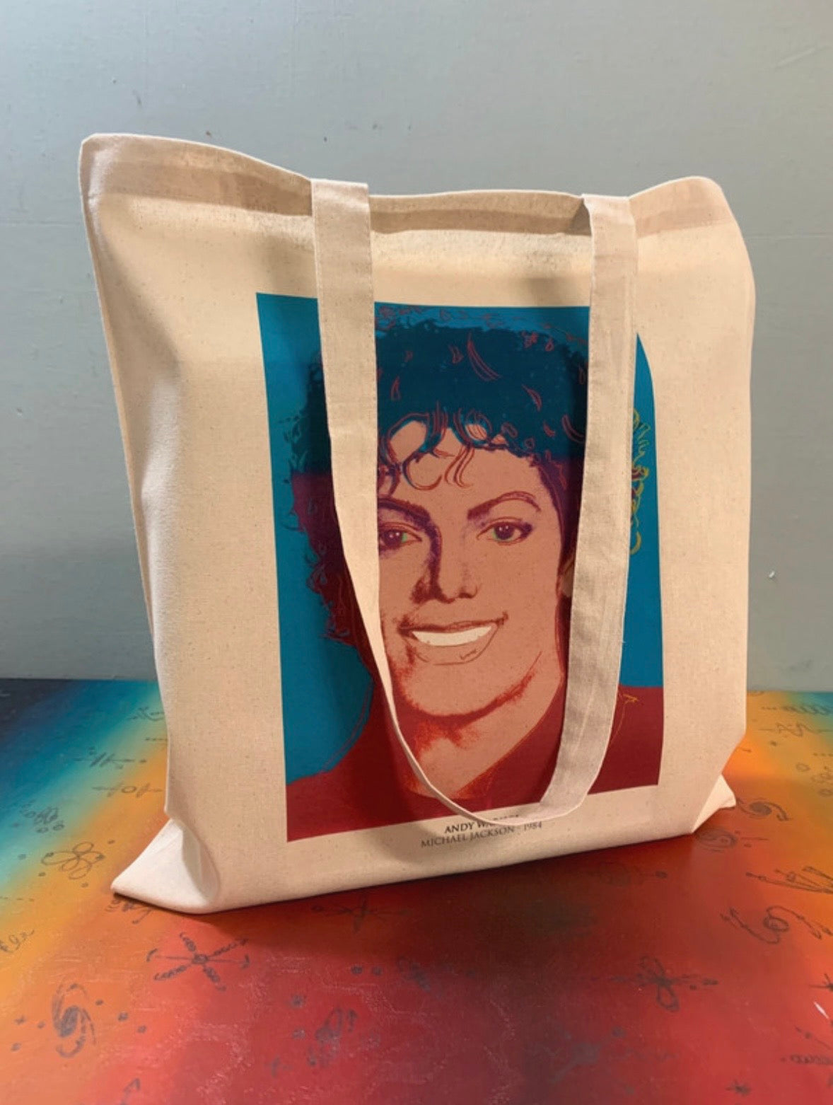 MICHAEL JACKSON - ANDY WARHOL - Symbios Design Tote Bag