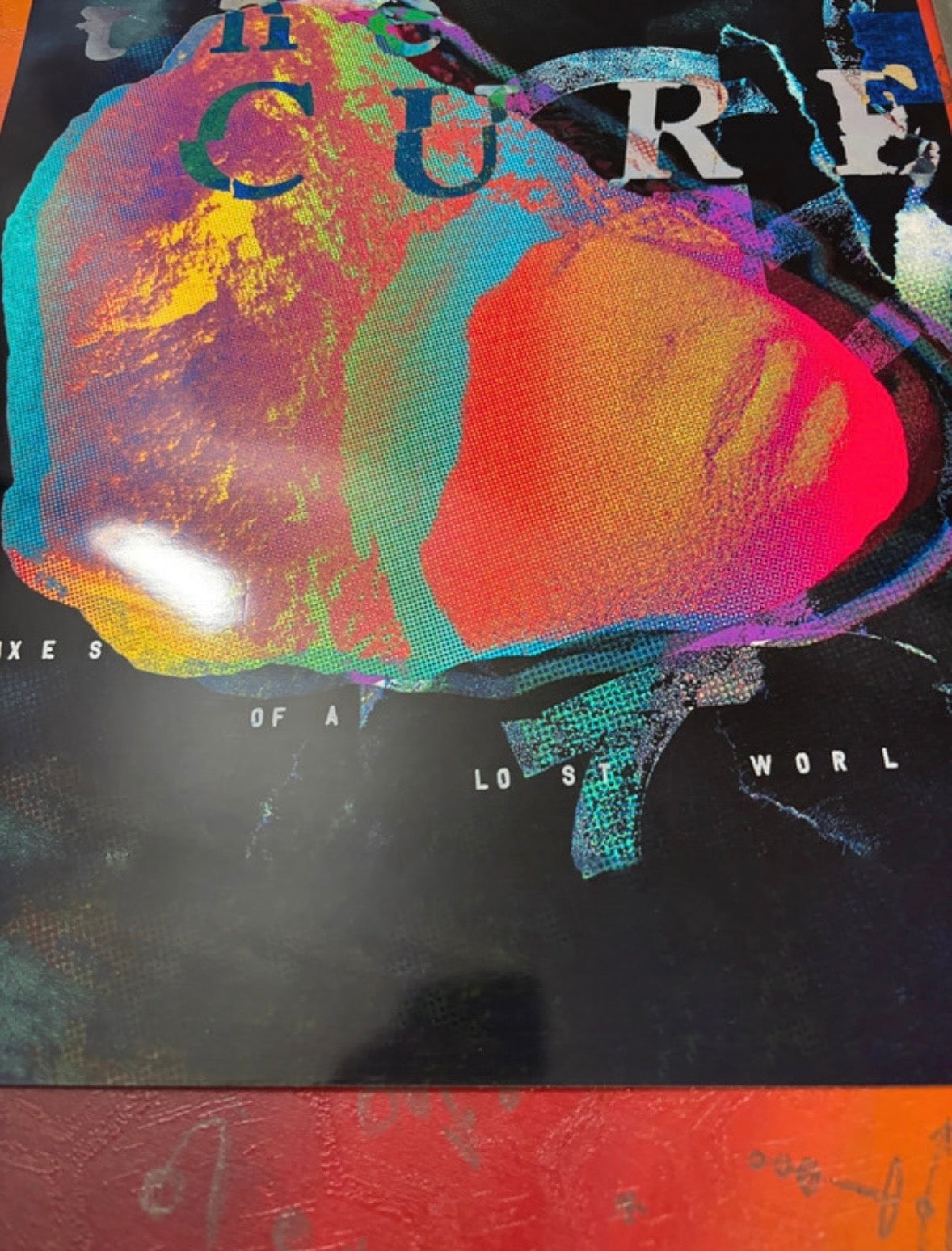 THE CURE - REMIXES OF A LOST WORLD  - Symbios Design Rare Glossy Poster Print