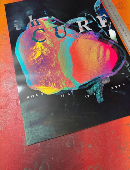 THE CURE - REMIXES OF A LOST WORLD  - Symbios Design Rare Glossy Poster Print