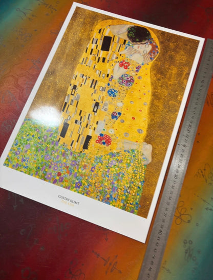 KLIMT - THE KISS  - Symbios Design Rare Glossy Poster Print