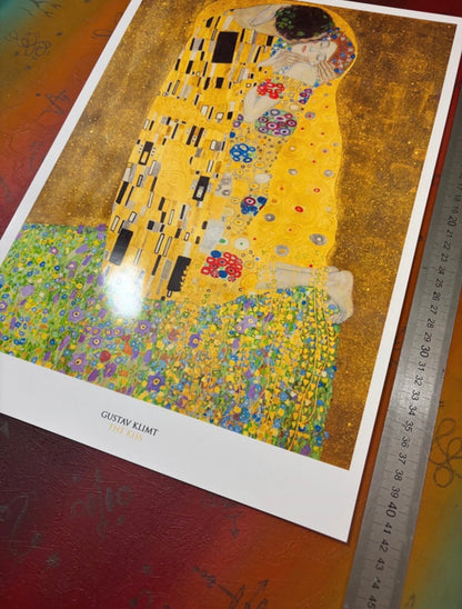 KLIMT - THE KISS  - Symbios Design Rare Glossy Poster Print
