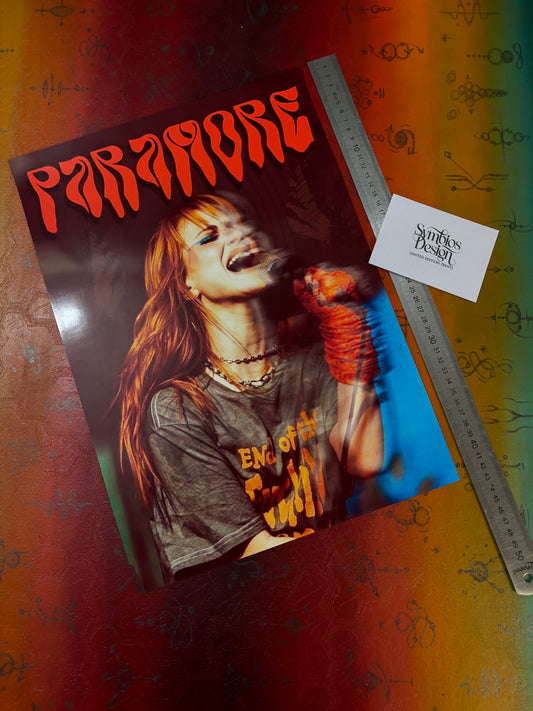 PARAMORE - LIVE - Symbios Design - Rare Glossy Print